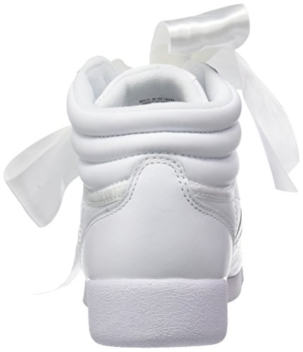 Reebok F/s Hi Satin Bow, Zapatillas de Gimnasia Mujer, (White/Skull Grey White/Skull Grey), 38 EU