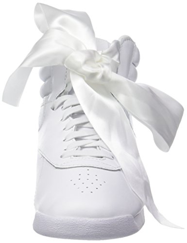 Reebok F/s Hi Satin Bow, Zapatillas de Gimnasia Mujer, (White/Skull Grey White/Skull Grey), 38 EU