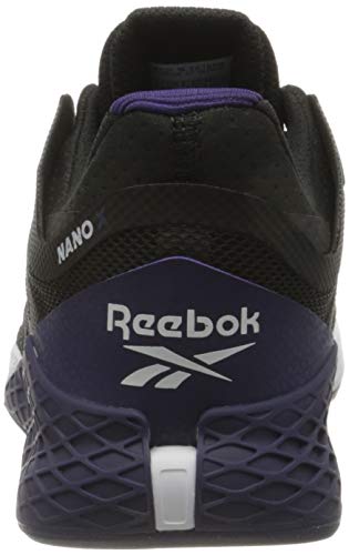 Reebok Nano X, Cross Trainer Hombre, Noir Blanc Orchidãe, 41 EU