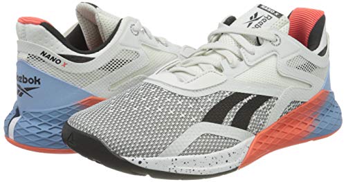 Reebok Nano X, Zapatillas de Deporte Mujer, Blanco/FLUBLU/VIVDOR, 41 EU