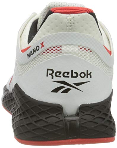 Reebok Nano X, Zapatillas de Deporte Mujer, Blanco/Negro/INSRED, 38.5 EU
