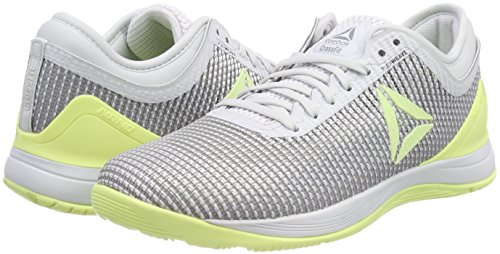 Reebok R Crossfit Nano 8.0, Zapatillas de Deporte para Mujer, Blanco (Spirit White/Cool Shadow/White/Lemon Zest Spirit White/Cool Shadow/White/Lemon Zest), 35.5 EU