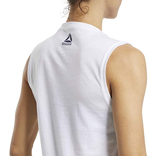 Reebok RC Tidal Wave Muscle Camiseta, Mujer, Blanco, M