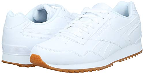 Reebok Royal Glide Ripple Clip, Zapatillas Clasicos Hombre, Blanco (White/Gum), 42.5 EU