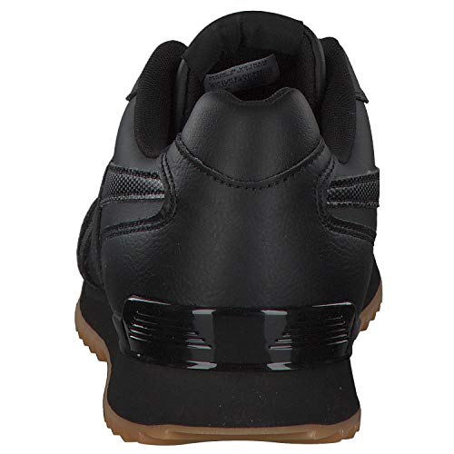Reebok Royal Glide Ripple Clip, Zapatillas Clasicos Hombre, Negro (Black/Gum), 45 EU
