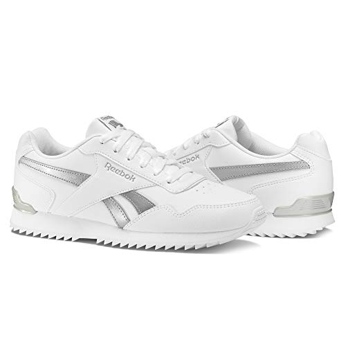 Reebok Royal Glide Rplclp, Zapatillas de Trail Running Mujer, Blanco White White Silver Met White White Silver Met, 39 EU