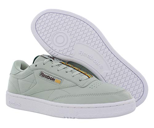 Reebok Tenis Club C 85 Hombre Sea, azul (Aerosol de mar/Blanco/Lush Earth/Gold/Mineral Dust), 44.5 EU