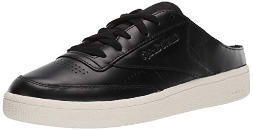 Reebok Tenis para mujer Club C 85 Mule, negro (Negro/tiza/guijarro), 36 EU