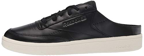 Reebok Tenis para mujer Club C 85 Mule, negro (Negro/tiza/guijarro), 36 EU