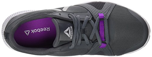 Reebok Trainflex Lite, Zapatillas de Deporte Mujer, Morado (Alloy/Vicious Violet/Skull Grey/White), 38.5 EU