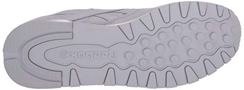 Reebok Zapatillas clásicas de piel para mujer, gris (Plata de ley gris/plateado metálico/blanco.), 36.5 EU