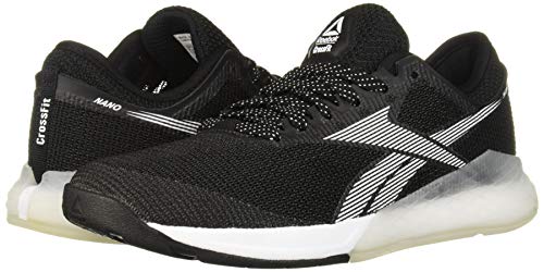 Reebok - Zapatillas de CrossFit Nano 9 para mujer, Negro (Negro/Blanco/Plateado), 42 EU