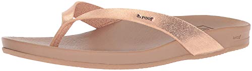Reef Cushion Bounce Court, Chanclas Mujer, Oro Rosa, 38.5