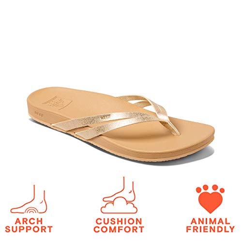 Reef Cushion Spring Joy, Chanclas Mujer, champán, 42.5 EU