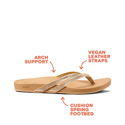 Reef Cushion Spring Joy, Chanclas Mujer, champán, 42.5 EU