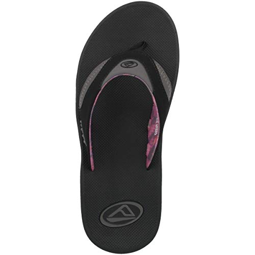 Reef Fanning, Chanclas Mujer, Black/Grey, 42.5 EU