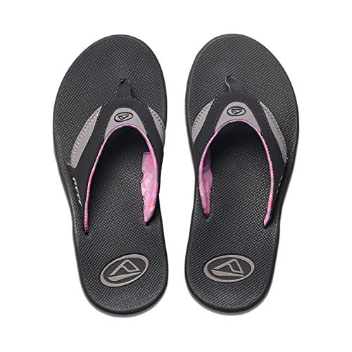 Reef Fanning, Chanclas Mujer, Multicolor (Black/Grey Bla), 36 EU
