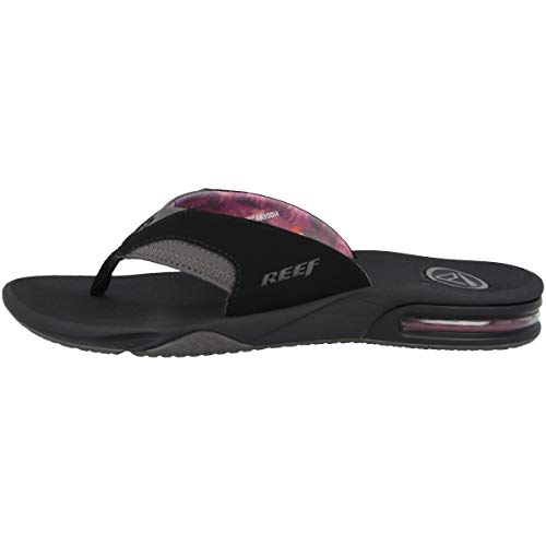 Reef Fanning, Chanclas Mujer, Multicolor (Black/Grey Bla), 40 EU