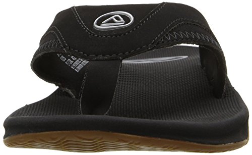 Reef Fanning, Chanclas para Hombre, Negro (Black/Silver), 46 EU