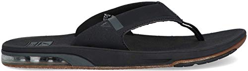 Reef Fanning Low, Chanclas Hombre, Negro, 42