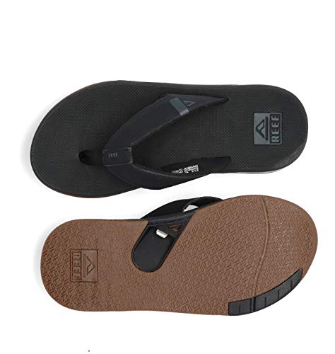 Reef Fanning Low, Chanclas Hombre, Negro, 42