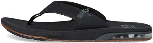 Reef Fanning Low, Chanclas Hombre, Negro, 42
