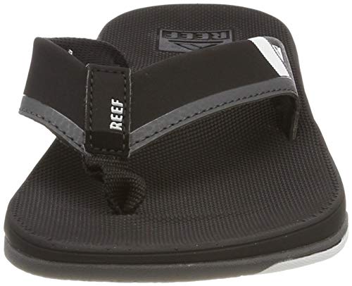 Reef Fanning Low, Chanclas Hombre, Negro (Black/White Blw), 43 EU