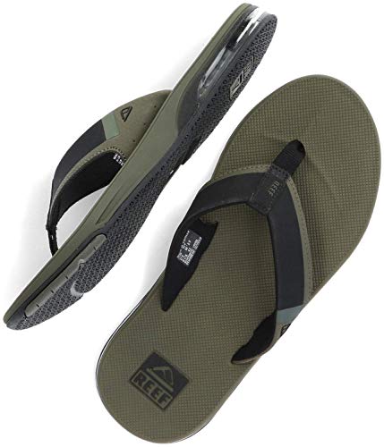 Reef Fanning Low, Chanclas Hombre, Verde (Olive OLI), 42 EU
