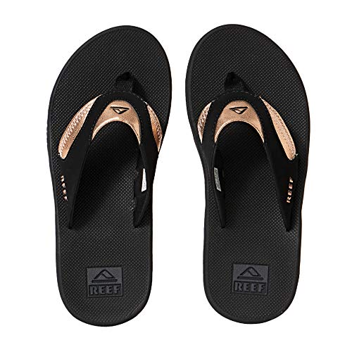 Reef Fanning Sandalia para mujer, color Negro, talla 37 EU