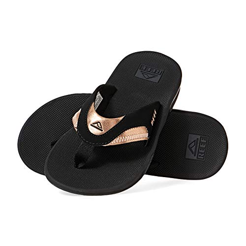 Reef Fanning Sandalia para mujer, color Negro, talla 37 EU