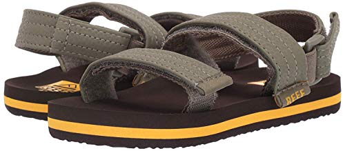 Reef Little Ahi Convertible, Chanclas, Multicolor (Brown/Olive Bov), 21/22 EU