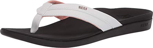 Reef Ortho-Bounce Coast, Chanclas para Mujer, Marrón Blanco, 37.5 EU