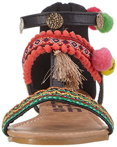 Refresh 063364, Sandalias con Punta Abierta Mujer, Negro (Black), 39 EU