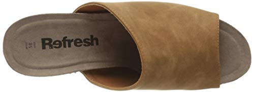Refresh 69496.0, Sandalias con Plataforma Mujer, Marrón (Camel Camel), 36 EU