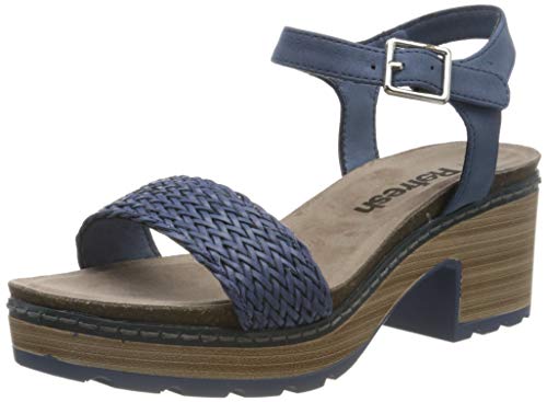 Refresh 69500.0, Sandalias con Plataforma para Mujer, Azul (Jeans Jeans), 37 EU
