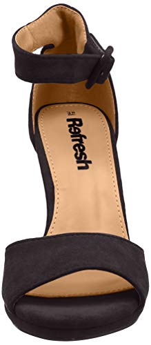 Refresh 69541.0, Zapatos con Tira de Tobillo para Mujer, Negro, 37 EU