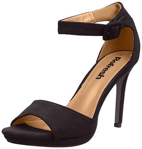 Refresh 69541.0, Zapatos con Tira de Tobillo para Mujer, Negro, 37 EU