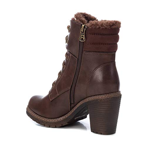 REFRESH - Botín Casual con Tacón para Mujer - Color Marrón