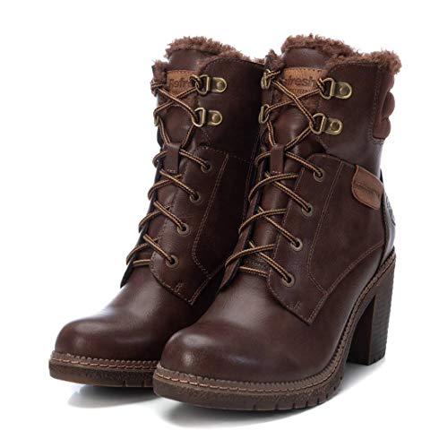 REFRESH - Botín Casual con Tacón para Mujer - Color Marrón