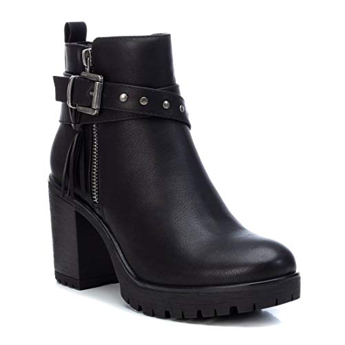 REFRESH - Botín Casual con Tacón para Mujer - Color Negro