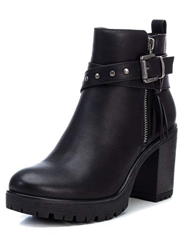 REFRESH - Botín Casual con Tacón para Mujer - Color Negro