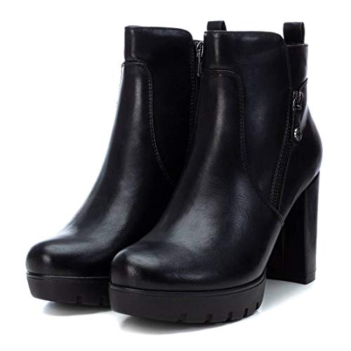 REFRESH - Botín Casual con Tacón para Mujer - Color Negro