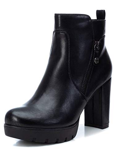 REFRESH - Botín Casual con Tacón para Mujer - Color Negro