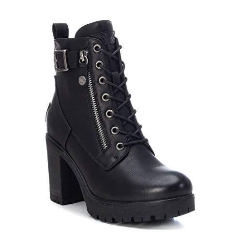 REFRESH - Botín Casual con Tacón para Mujer - Color Negro