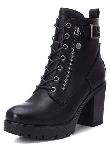 REFRESH - Botín Casual con Tacón para Mujer - Color Negro