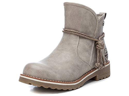 REFRESH - Botín Motera para Mujer - Color Blanco