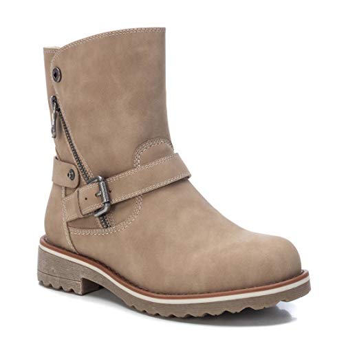 REFRESH - Botín Motera para Mujer - Color Marrón