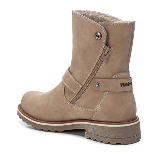 REFRESH - Botín Motera para Mujer - Color Marrón