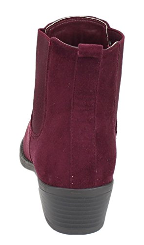 REFRESH Tildon-03 Bota de Tobillo sin Cordones con tacón bajo para Mujer, Gris (Marrón Topo), 37.5 EU
