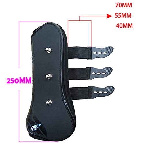 Rehomy Botas de Pierna Trasera Delantera de Caballo Protector de Guardia de Pierna de Caballo Ajustable para Protección de Tendón Ecuestre 4 Unids/Lote